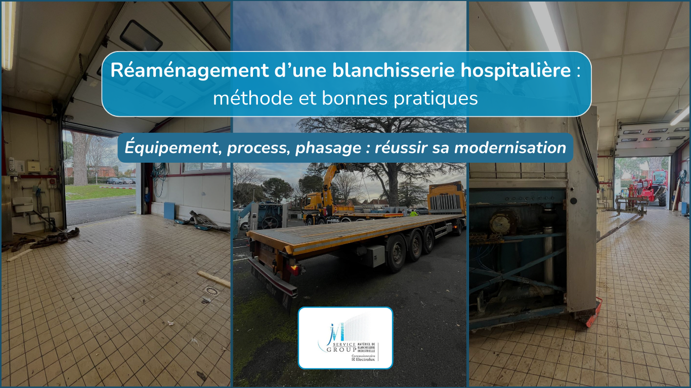 Modernisation d’une blanchisserie hospitalière : étapes, équipements et accompagnement clé en main